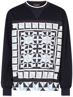Dolce & Gabbana толстовка с геометричным принтом