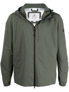 Woolrich куртка с капюшоном и нашивкой-логотипом