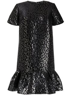 Carolina Herrera жаккардовое платье с леопардовым узором