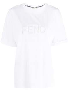 Fendi футболка с логотипом