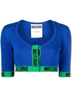 Moschino платье в горох с логотипом