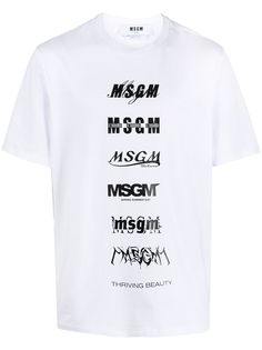 MSGM футболка с логотипом