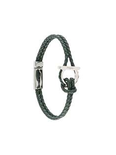 Salvatore Ferragamo Gancini buckle braided bracelet