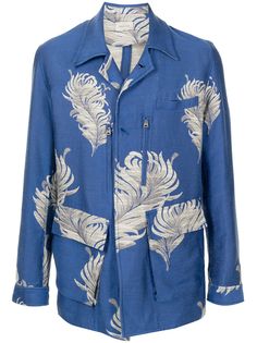 Bed J.W. Ford пиджак с цветочной вышивкой