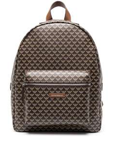 Emporio Armani monogram print backpack
