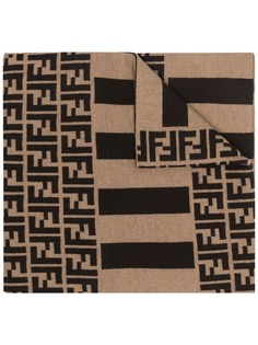 Fendi FF pattern knitted scarf