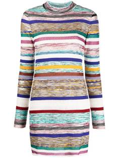 Missoni knitted striped mini dress