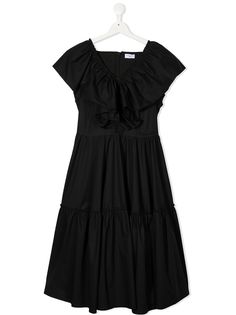 Monnalisa ruffle-detail short-sleeve dress