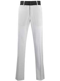 MSGM строгие брюки с контрастным поясом