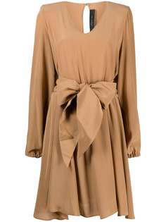 Federica Tosi asymmetrical belted silk dress