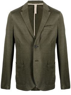 Harris Wharf London single-breasted linen blazer