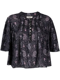 Isabel Marant Étoile укороченная блузка с принтом пейсли