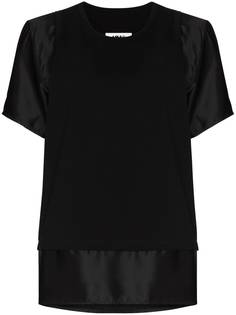 MM6 Maison Margiela футболка с контрастной вставкой