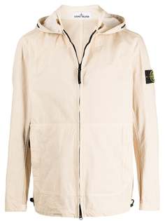 Stone Island легкая куртка на молнии с нашивкой-логотипом