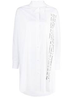 MM6 Maison Margiela платье-рубашка с надписью