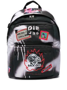 Diesel рюкзак с нашивкой-логотипом