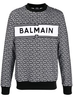 Balmain толстовка с монограммой