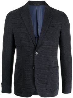 Giorgio Armani однобортный пиджак с узором