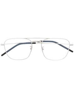 Saint Laurent Eyewear солнцезащитные очки-авиаторы SL309 с двойным мостом