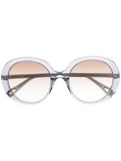 Chloé Eyewear солнцезащитные очки в массивной оправе