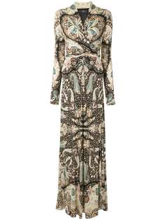 Etro платье с принтом пейсли и сборками