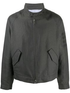 Thom Browne куртка на молнии с рукавами реглан