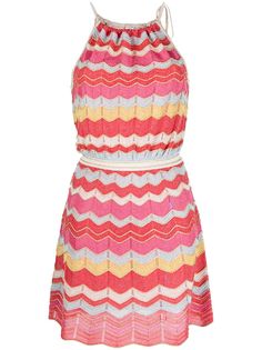 M Missoni платье с узором зигзаг