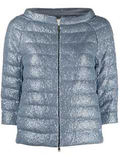 Herno sequin-embellished padded jacket