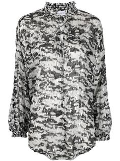 IRO printed draped shirt