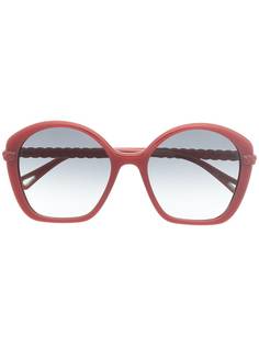 Chloé Eyewear солнцезащитные очки в массивной оправе