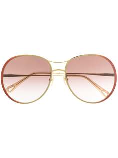Chloé Eyewear солнцезащитные очки в круглой оправе