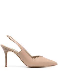 Manolo Blahnik туфли Allura с ремешком на пятке