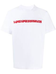Sacai slogan-print cotton T-shirt