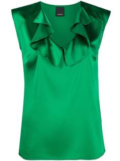 Pinko ruffle-detail sleeveless blouse