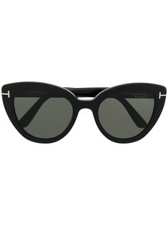 Tom Ford Eyewear затемненные солнцезащитные очки в оправе кошачий глаз