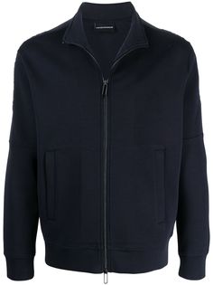 Emporio Armani high neck zip-up sweatshirt