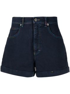 M Missoni logo-patch denim shorts