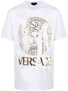 Versace футболка с принтом Medusa