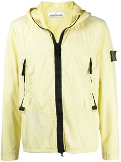 Stone Island garment-dyed hooded jacket