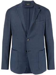 Z Zegna single-breasted linen blazer