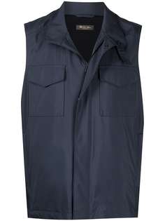 Loro Piana zip-fastening sleeveless jacket