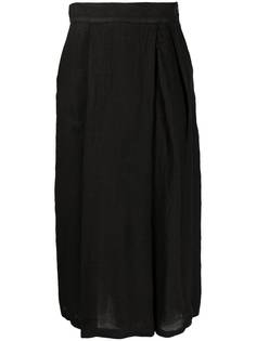 Barena inverted pleat linen skirt