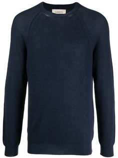 Laneus fine-knit long-sleeve jumper