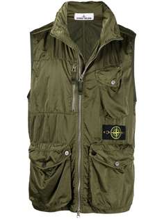 Stone Island garment-dyed TC tactical vest