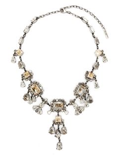 Ermanno Scervino crystal embellished chain necklace