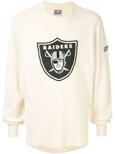 Supreme фактурная футболка Raiders
