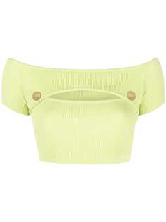 Balmain cut-out cropped top