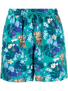 Bluemint tropical-print drawstring swim shorts