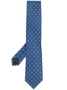 Brioni галстук с геометричным принтом