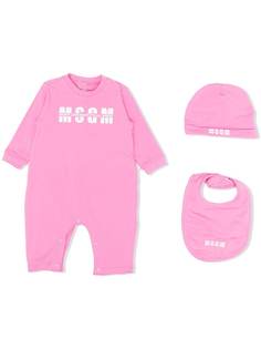 Msgm Kids комплект для новорожденного с логотипом